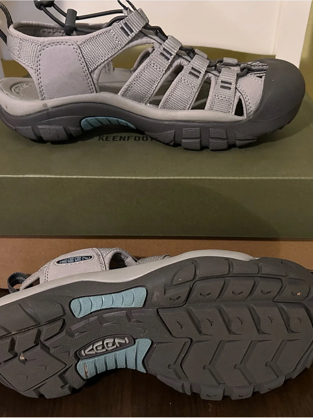 Keen Women’s Gray Multi-Strap Outdoor Trek Sandals
